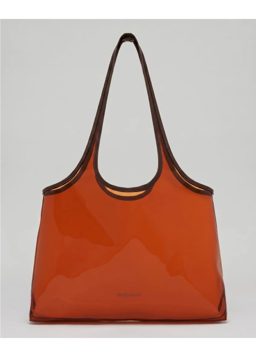 THIRTY YEARS Jelly Clear Tote - Amber NWOT